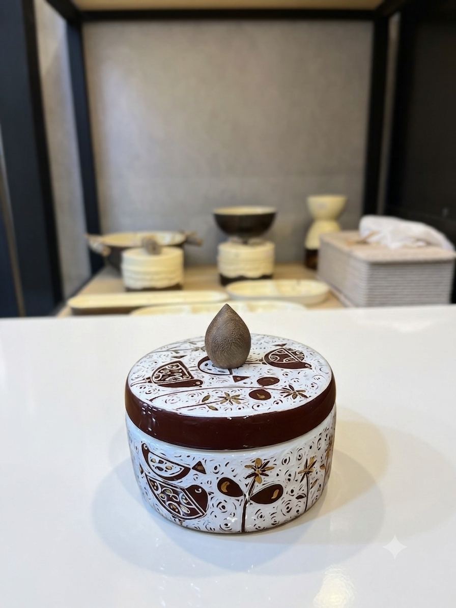 شکلات خوری کوچک زرشکی فام